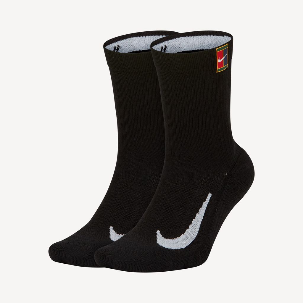 Nike Court Multiplier Crew Tennis Socks Black Kaos Kaki Tenis (100% original)