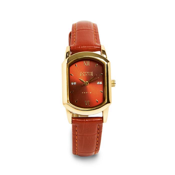 Sophie Martin Jam Tangan Wanita Hype Croco Watch - Brown