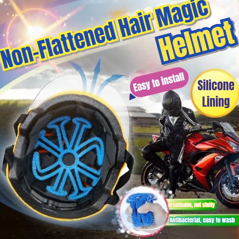 Anti Kempes & Bernapas Pelapis Helm Dalam Mencegah Rambut Rata Anti Lembab - Helm Insert/Anti Rambut