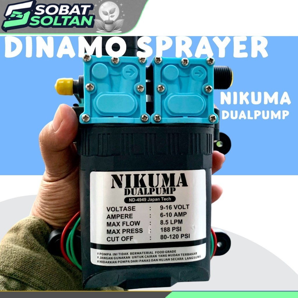 DINAMO POMPA DC DUALPUMP - NIKUMA 180 PSI ORIGINAL
