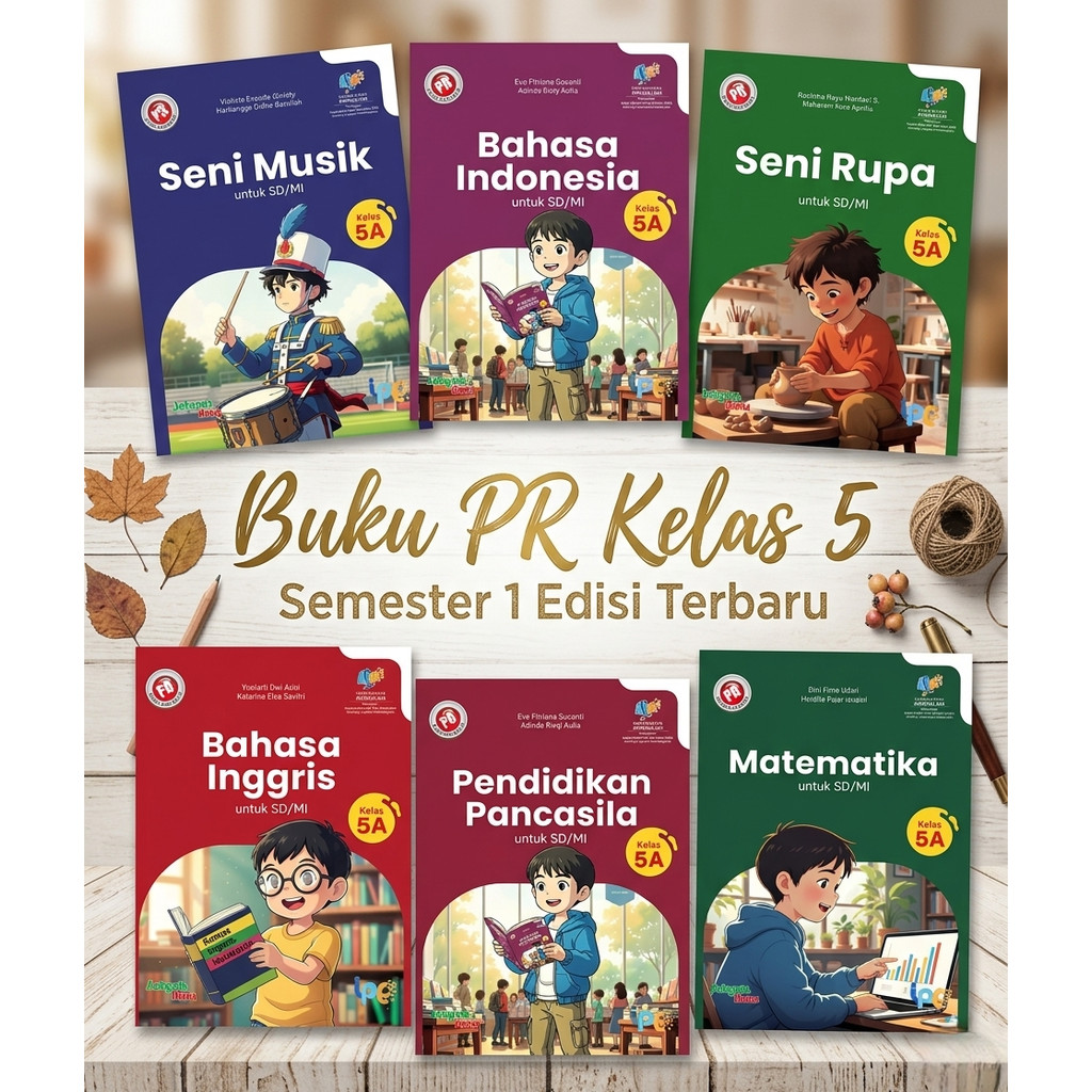 BUKU PR/LKS SD Kelas 5 Semester 1&2 Intan pariwara Terbaru 2026