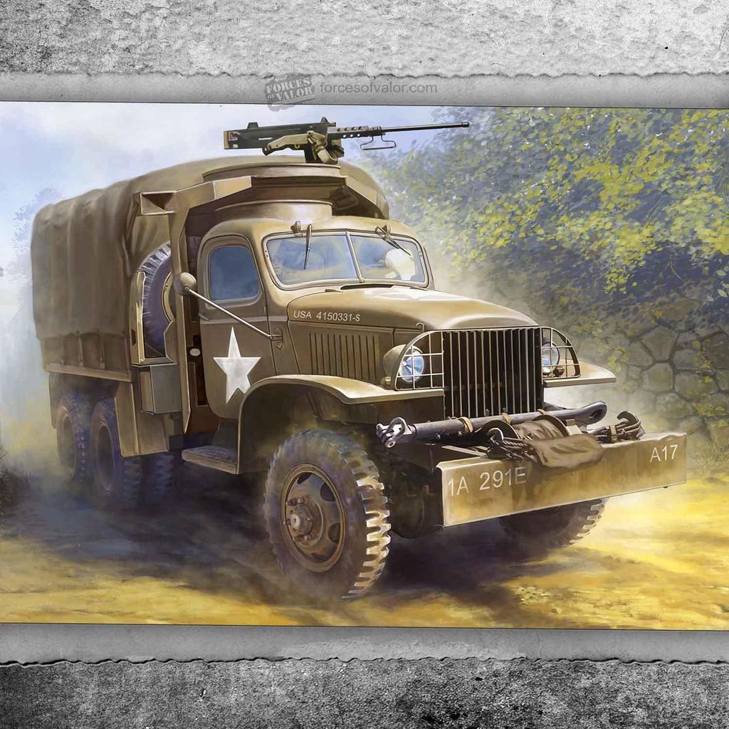 Forces Of Valour 1/72 Scale Kit 873006A - GMC 2.5T Cargo Truck - Normandy 1944