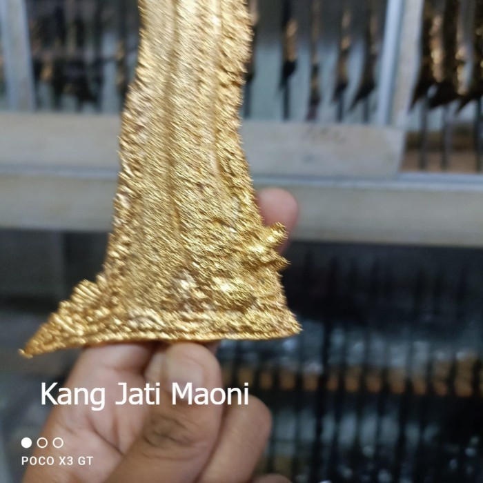 keris sabuk inten nogo rojo full kinatah kuningan KJM1122 murah