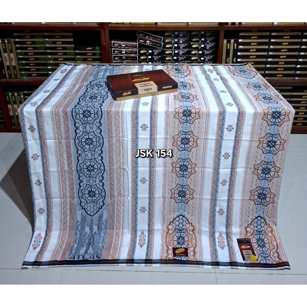 SARUNG ATLAS PREMIUM 790 JACQUARD GOLD & ATLAS PREMIUM JAGUAR SIILVER TERBARU SONGKET JACQUARD MURAH