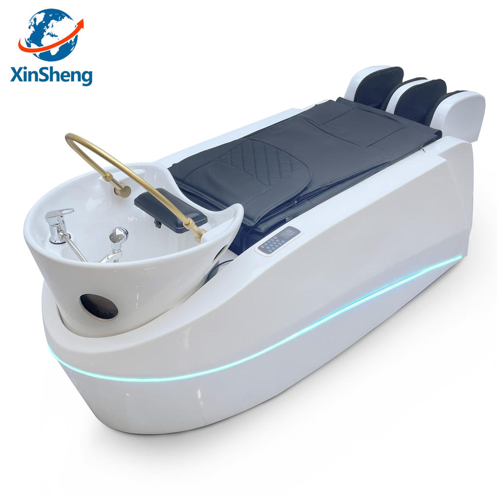 Japanese Head Spa Hair Washing Massage Bed Station Massage Chair With Steam SPA Head Water Therapy T