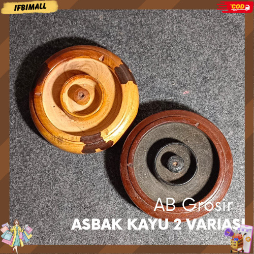 Asbak kayu 2 variasi , asbak kayu pinus murah asbak sovenir IBM