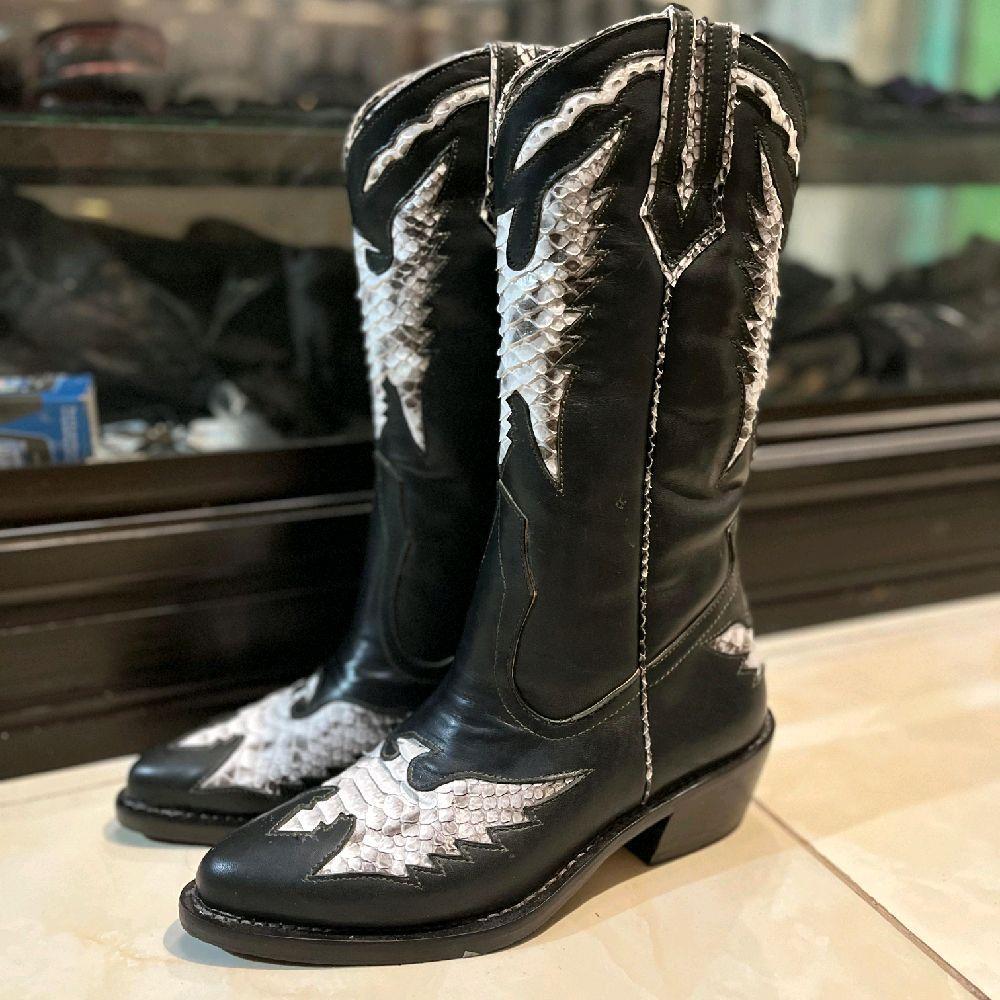 Sepatu Boots Garuda Koboi Kulit Sapi Dan Ular