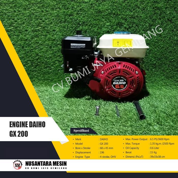 Mesin Penggerak Asahi GX200 Original 6.5HP Tenaga Besar Awet MESIN PENGGERAK BENSIN / GASOLINE ENGIN