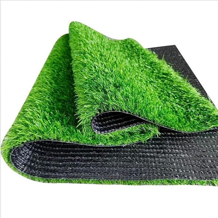 Rumput sintetis untuk aquarium full warna hijau - 30x40