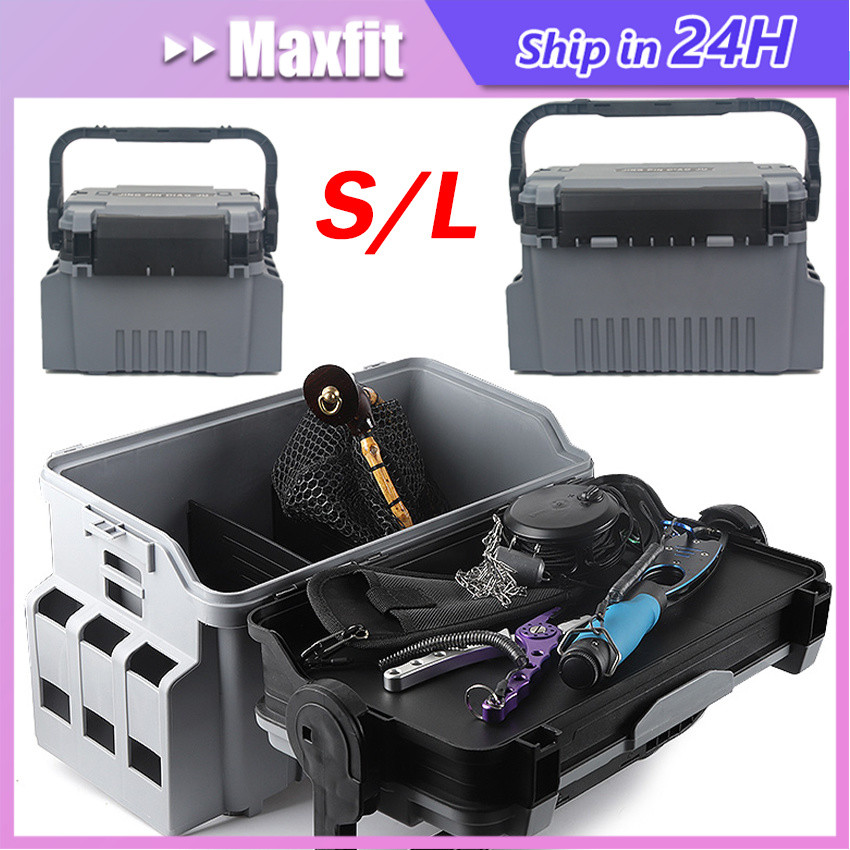 Box Pancing 6L & 12L / Kotak Pancing Ikan Besar / Kotak Penyimpanan Alat Pancing / Box Umpan Pancing