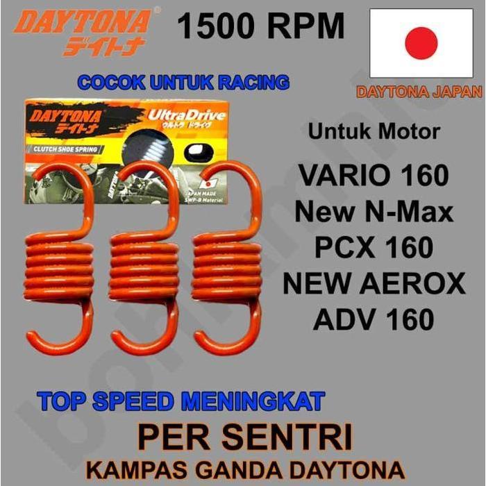 Per Sentri Kampas Ganda DAYTONA NMax, Vario, PCX, Aerox, ADV 1500RPM - 1000RPM 4955 - 1500RPM 4956