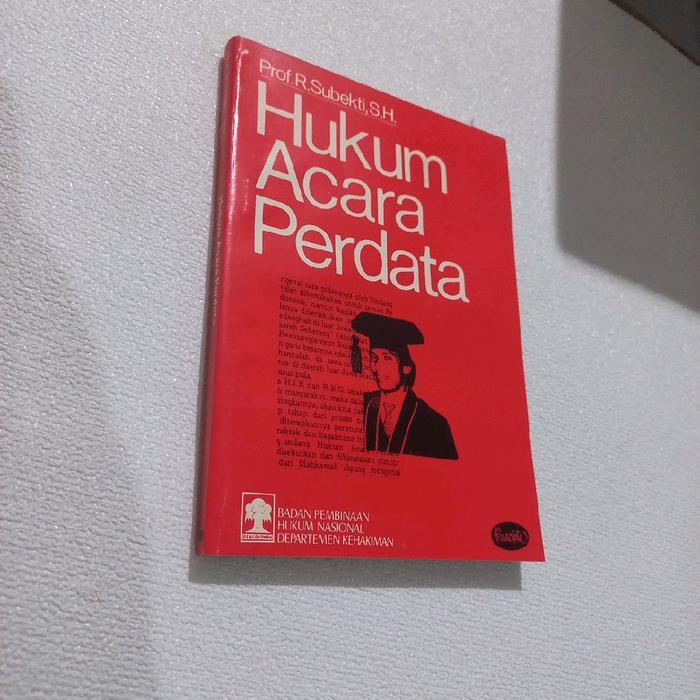 Buku Hukum Acara Perdata Prof R Subekti SH original