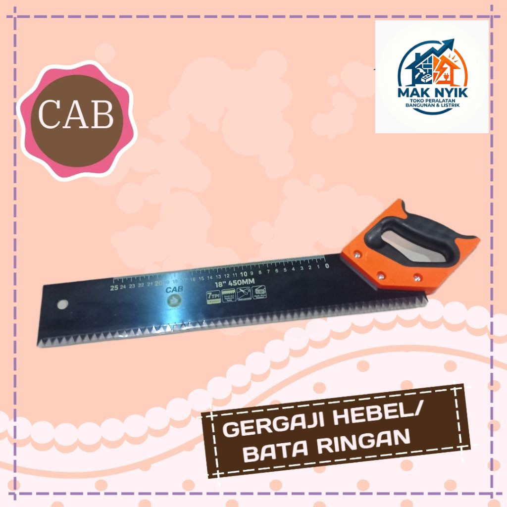 MAKNYIK STORE Gergaji Bata Ringan CAB Gergaji Hebel Potong Batu Bata Gorok Potong Bata Ringan
