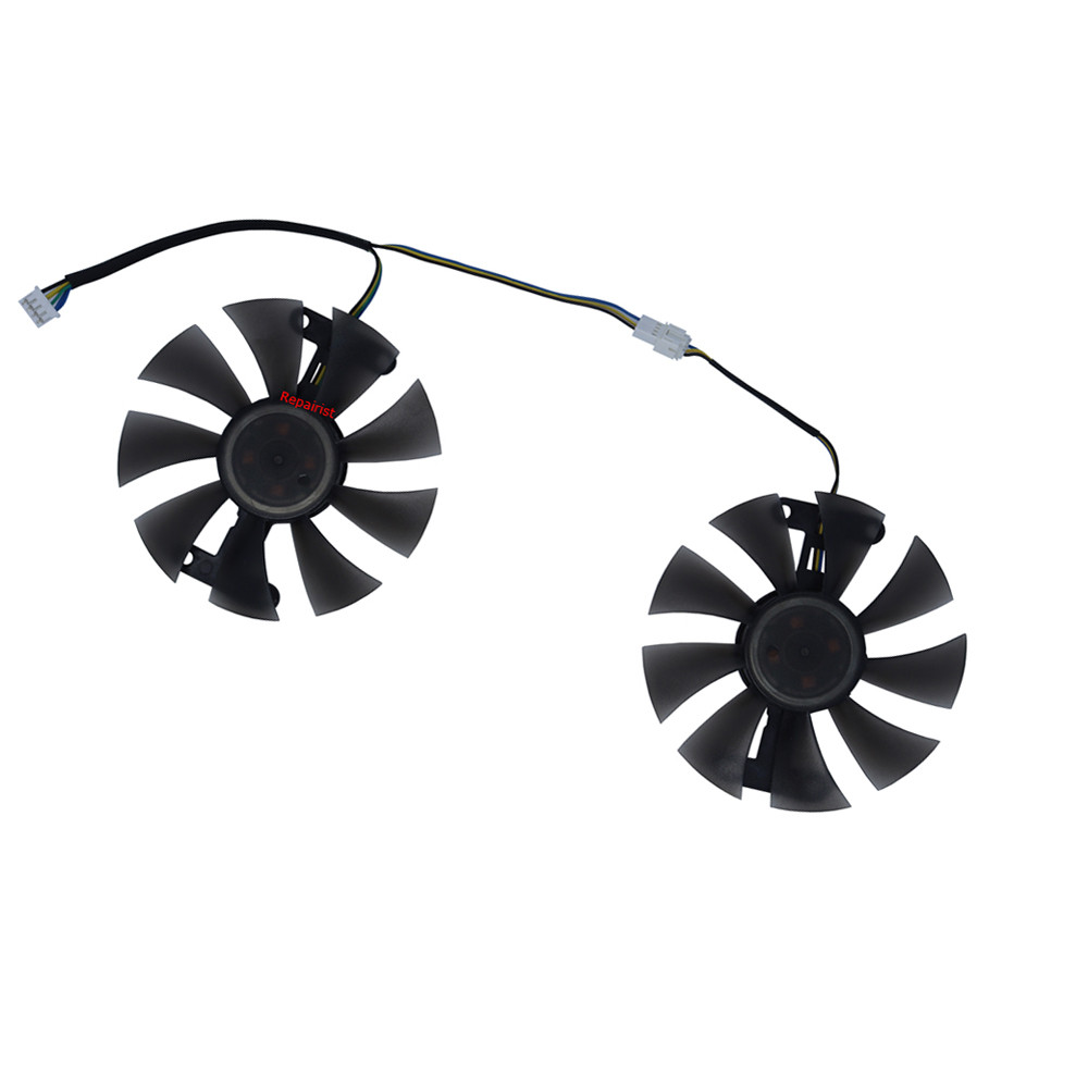 2Pcs/Set,GA91S2H,Graphics Fan,For Radeon PowerColor Red Devil Dragon AX RX 480 470 580,Video Card Co