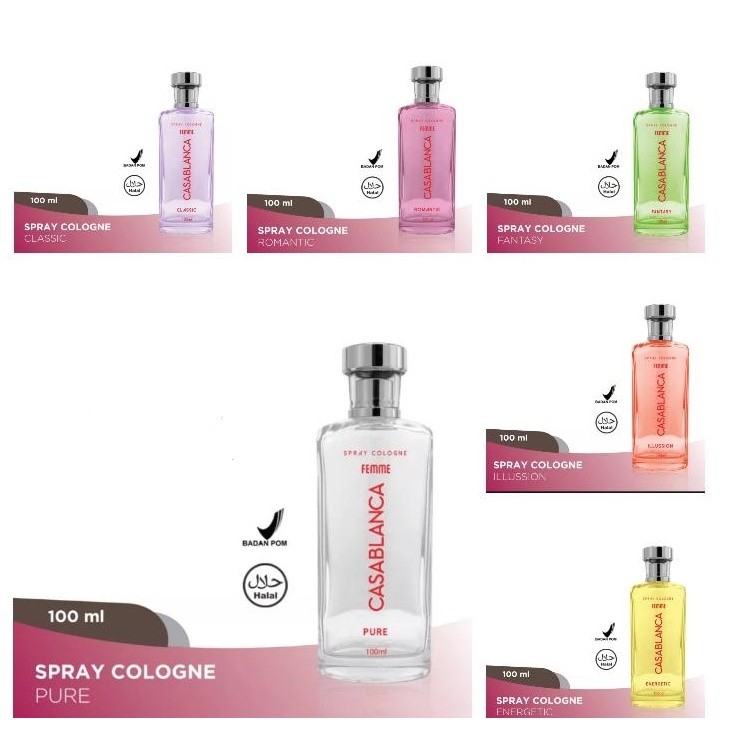 [BOTOL KACA] CASABLANCA Spray Cologne Parfum Kaca - 100ml