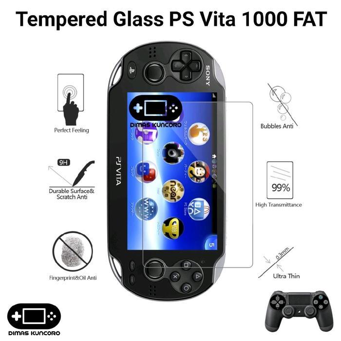 BEST NEW-[ Aksesoris ] Tempered Glass PS Vita 1000 FAT anti gores antigores screen guard lcd ps vita