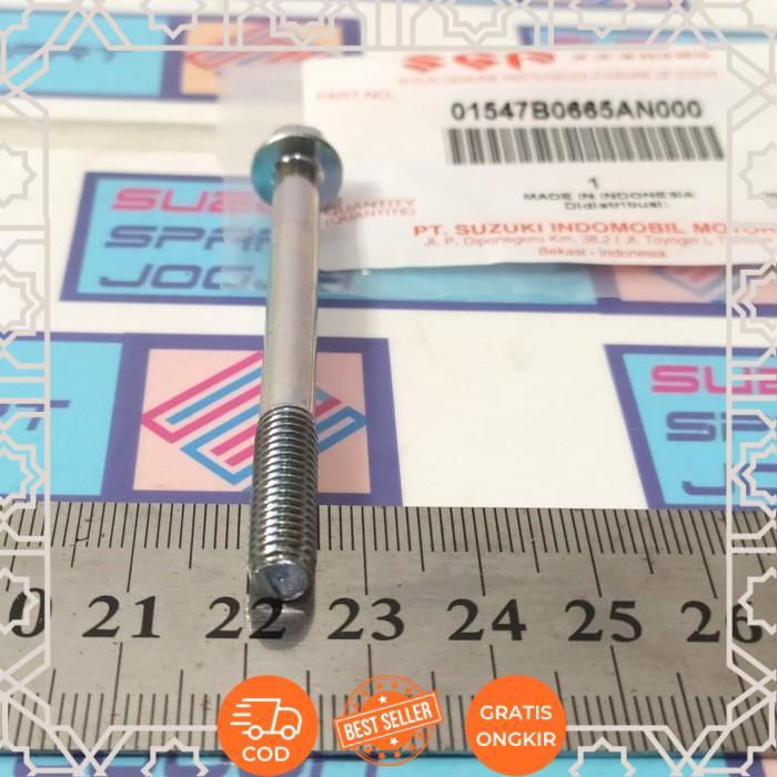 Suzuki Parts 01547B0665AN000 Bolt Crankcase / Baut Blok Mesin Satria FU 150 Ori - Not Specified -ecl
