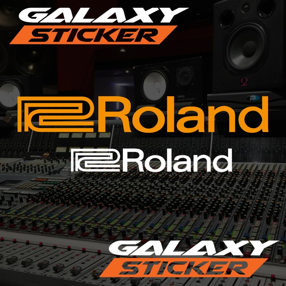 cutting sticker hardcase box sound system roland.stiker audio keyboard alat musik roland