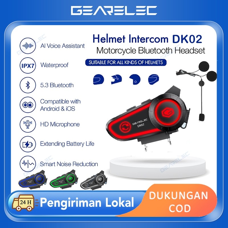 MOCI OFC - Headset Helm Bluetooth / HeadPhone Helm Bluetooth / Intercom Motor / Headset Bluetooth He