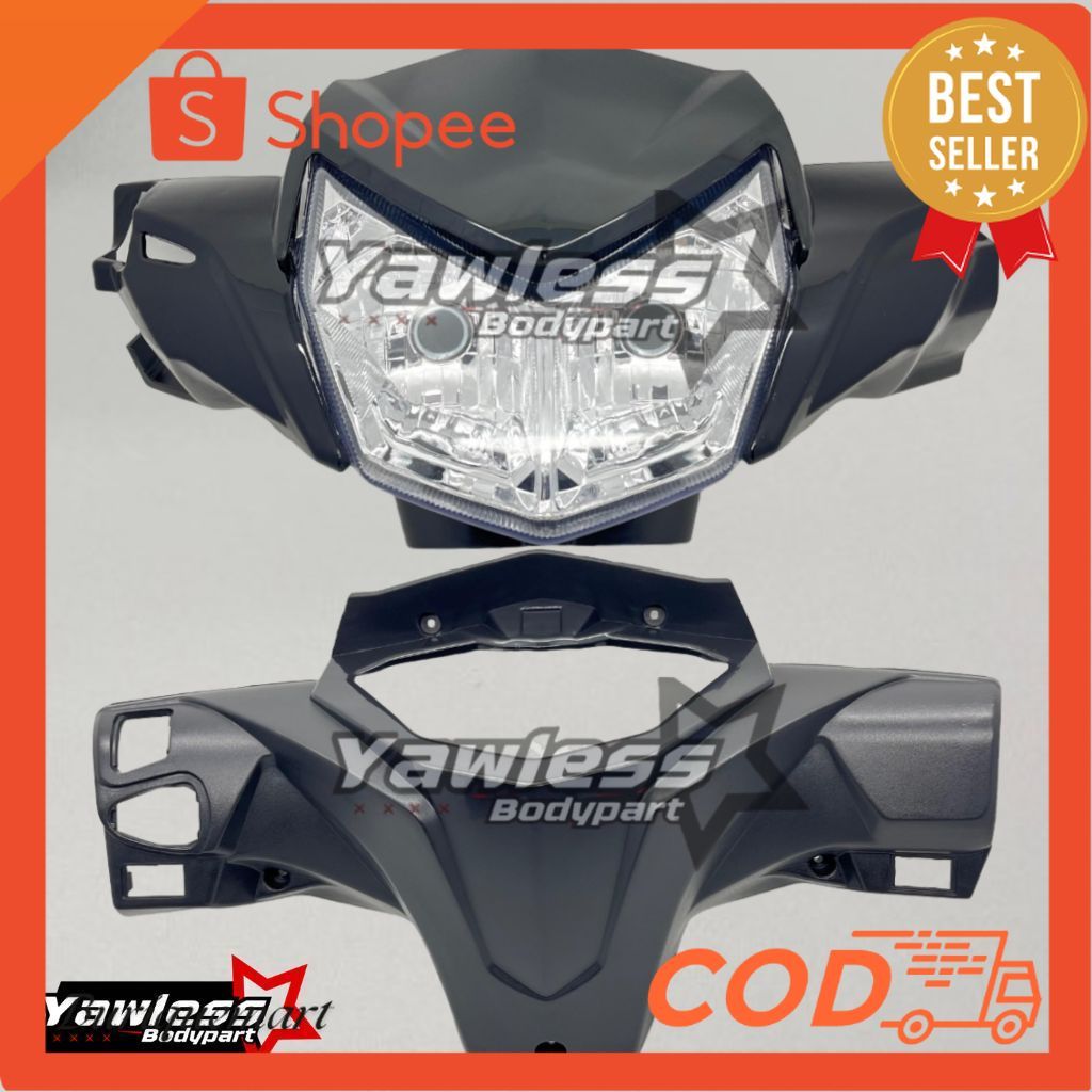 Promo Batok lampu supra x 125 Fi 2015-2018 warna Hitam / batok supra x 125 fi