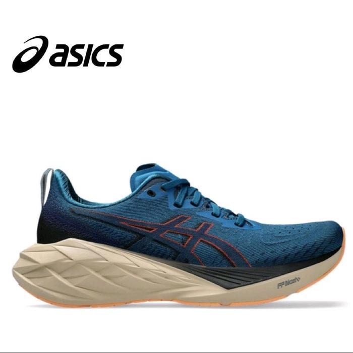 Sepatu Asics Mens Novablast 4 Rich Navy Shoes Jogging Outdoor