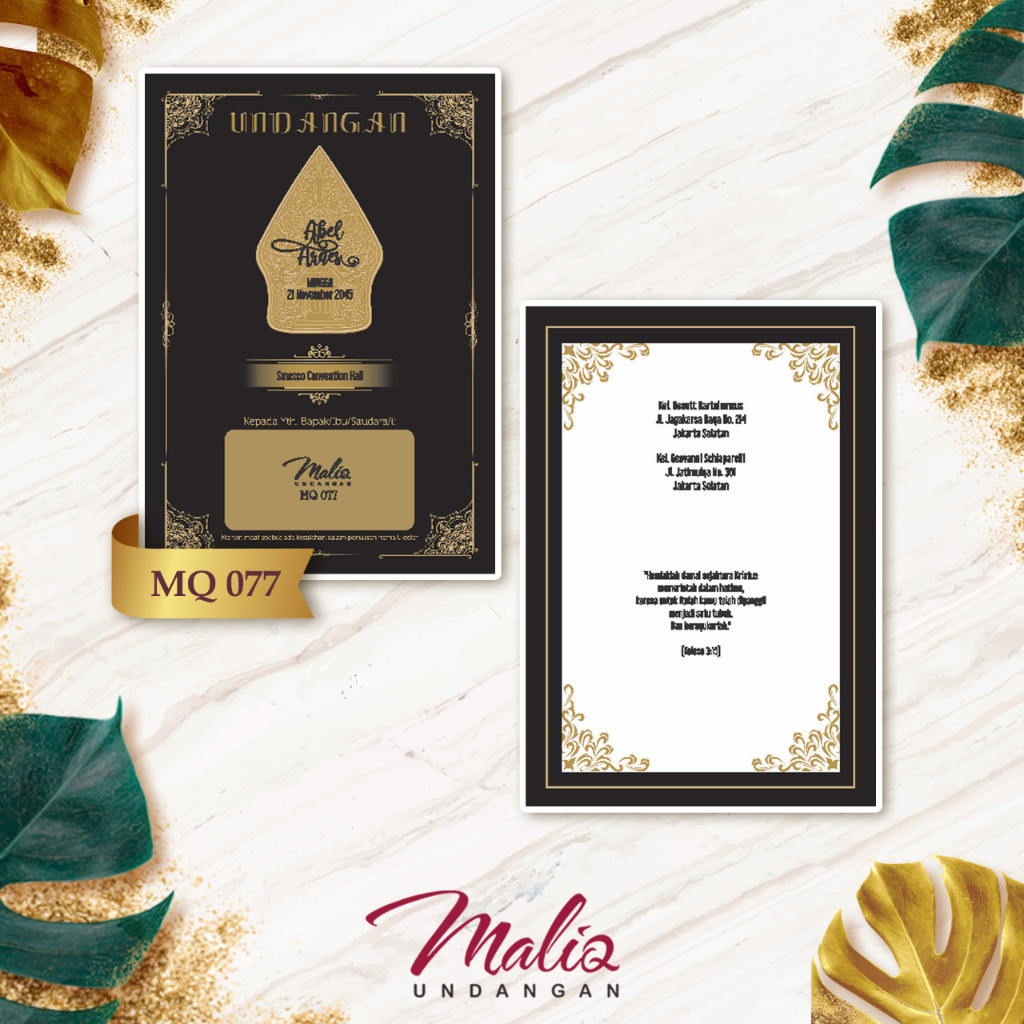 Blangko Undangan   MALIQ 77   Paper Wedding