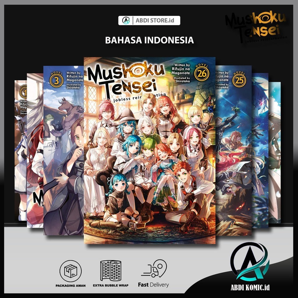 Mushoku Tensei (Light Novel) Vol. 1 - 26 Bahasa Indonesia