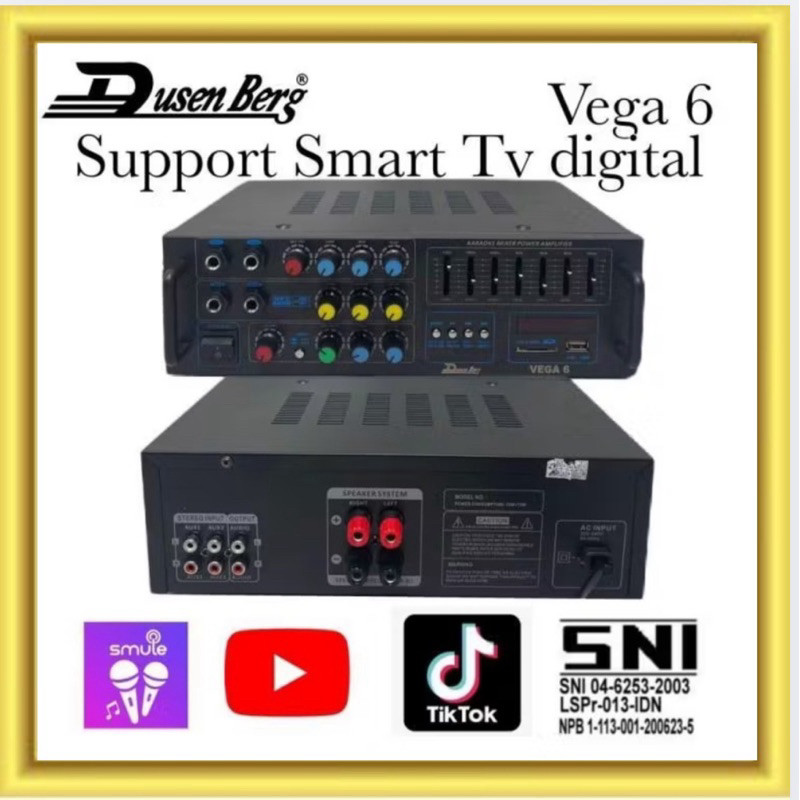Amplifier Karaoke DUSENBERG VEGA 6 Karaoke Smart Tv Youtube Bluetooth