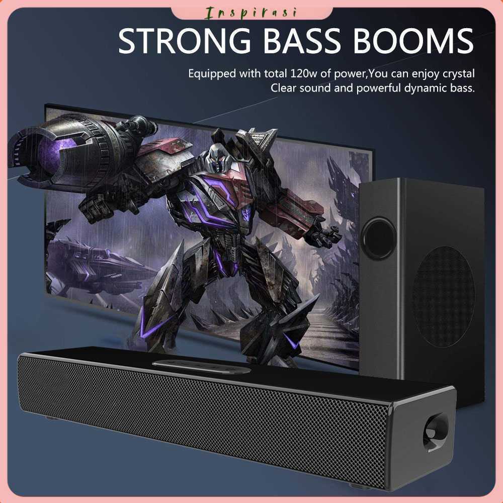 KLW Soundbar Bluetooth Active Speaker Stereo Bass Subwoofer 80W - S22