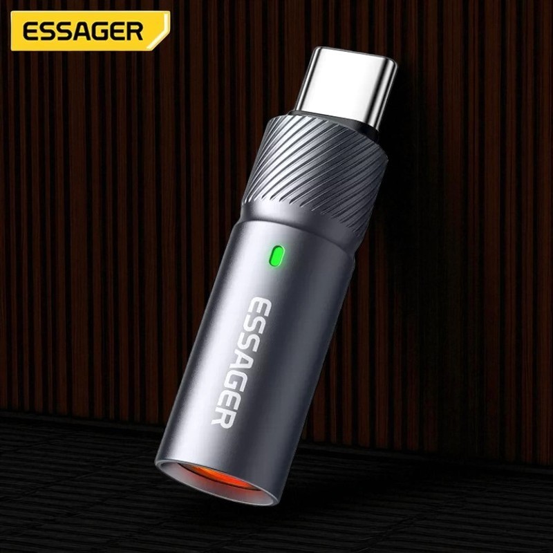 Korek Api Elektrik Mini Tanpa Api Tahan Angin untuk Rokok dan Aktivitas Outdoor Varian Pengisian USB