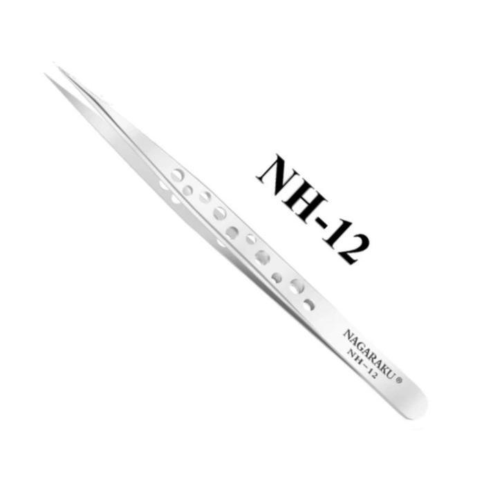 (Salsa Beauty Shop) Pinset Premium Nagaraku Tweezer Bolong Original For Eyelash Extensions Viral Sta
