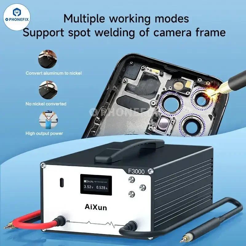 Aixun F3000 Portable Farad Capacitor Spot Welder with Battery Fixture Capacitor Welng Probe Pen Shor