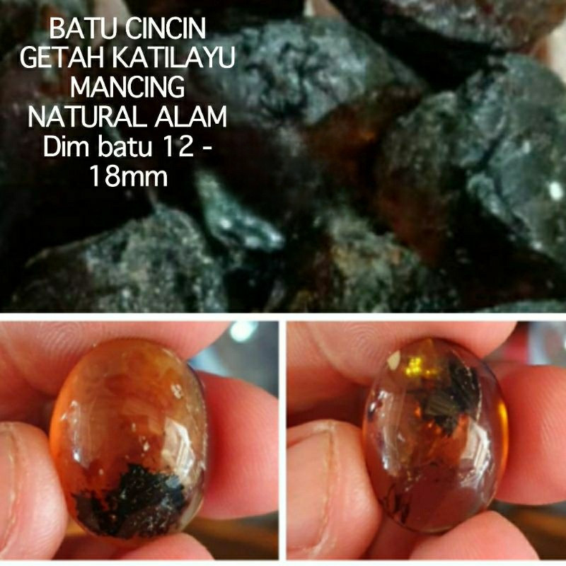 CINCIN BATU GETAH KATILAYU MANCING NATURAL ALAM 100%