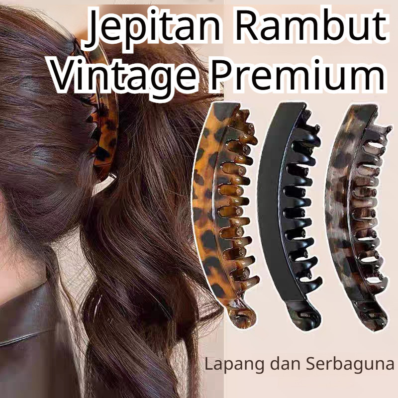 Volume 2× Tebal/Kuat Tahan Lama +JMY-Jepit Rambut Banana Besar Untuk Sanggul Tinggi/Hair Clip/Akseso