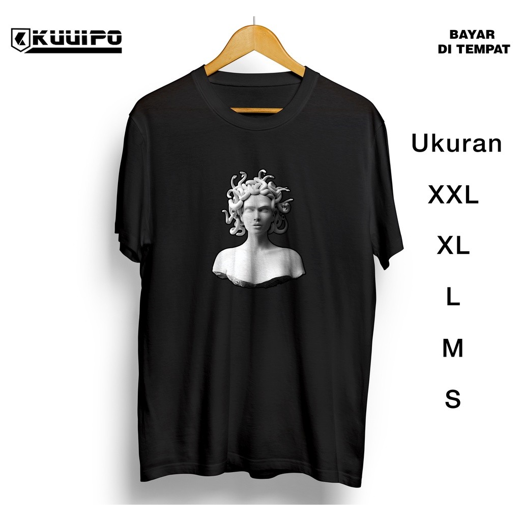 KAOS DISTRO COWOK KEREN PATUNG MEDUSA / KAOS KEREN COWOK / BAJU CEWEK / KAOS 2022