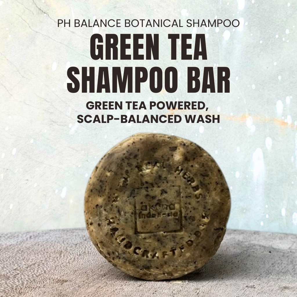 Akuna Botanical DHT Blocker Green Tea Shampoo Bar Alami