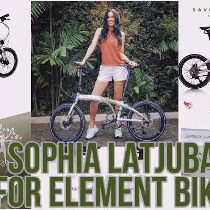 Sepeda Lipat Folding Bike 20 Element Ecosmo 10 x Sophia Latjuba