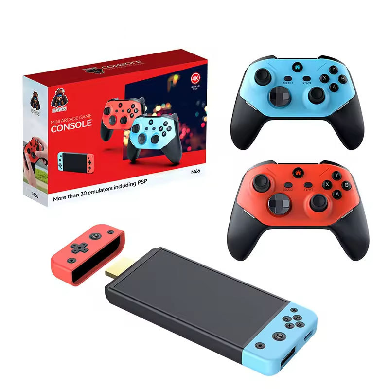 M66 TV Game Stick Retro Classic Video Game Console 20000+ Games 4K Gaming Stick with Wireless Gamepa