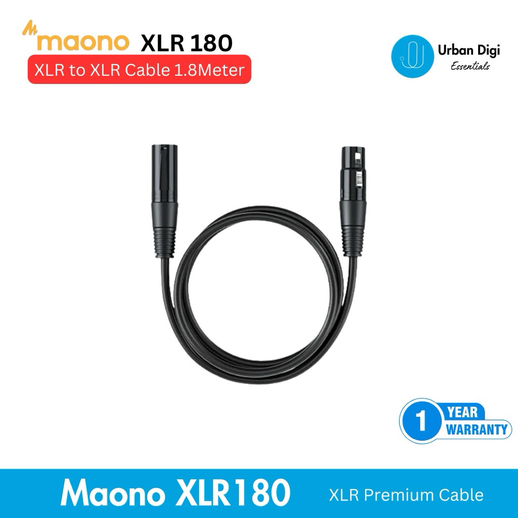 Maono XLR 180 - Kabel Audio Premium Original Maono XLR to XLR