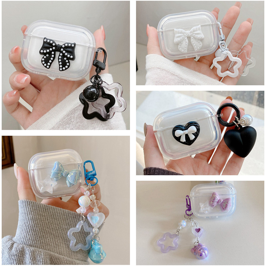 For Realme buds Air 5 Pro Case Fashion Stars/Love Transparent Earphone Silicone Protect Case For rea
