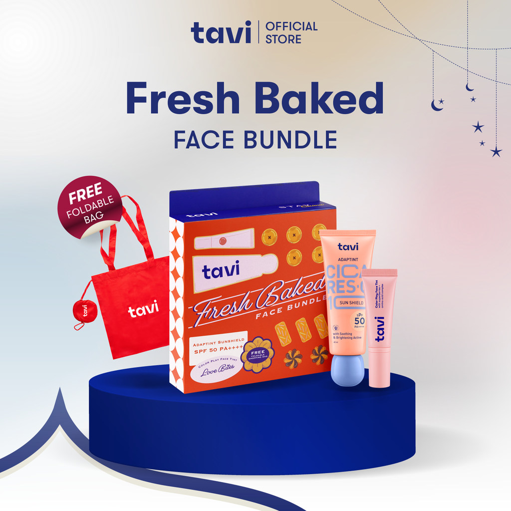 Special Gift Package - Tavi Fresh Baked Face Bundle Include Foldable Bag | CICA RES-Q10 AdapTint Sun