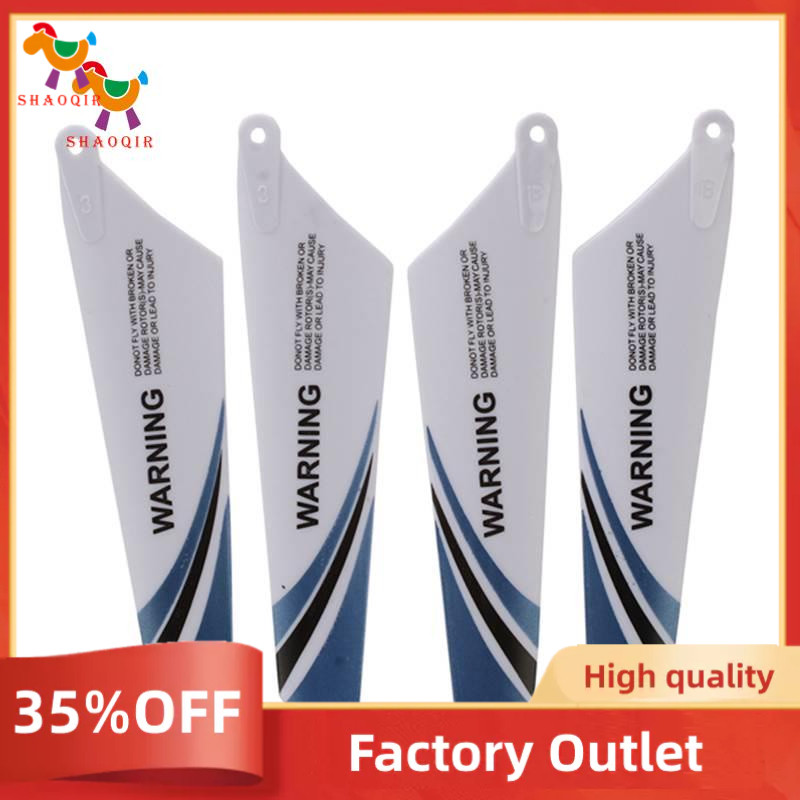 Syma 4pcs bilah cadangan untuk rotor helikopter rc S107, Biru