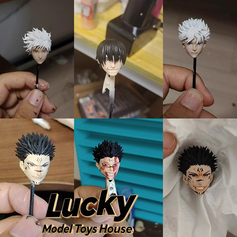 15 Days Made 1/12 Fushiguro Toji Sukuna Gojo Anime Male Delicate Painted Head Sculpt Customzation Fo
