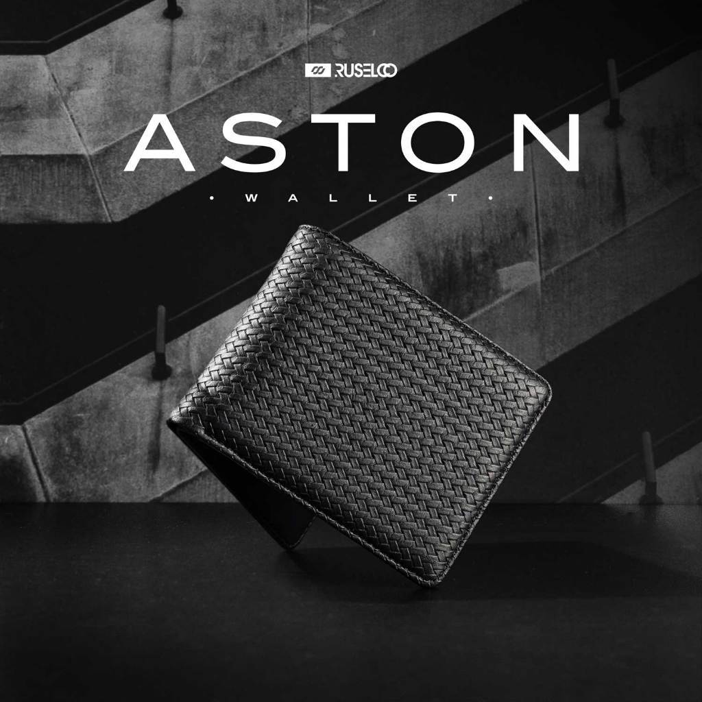 ZAHASHOP RUSEL CO - Wallet Aston Dompet Lipat Dompet Bahan Leather PU Premium Pria