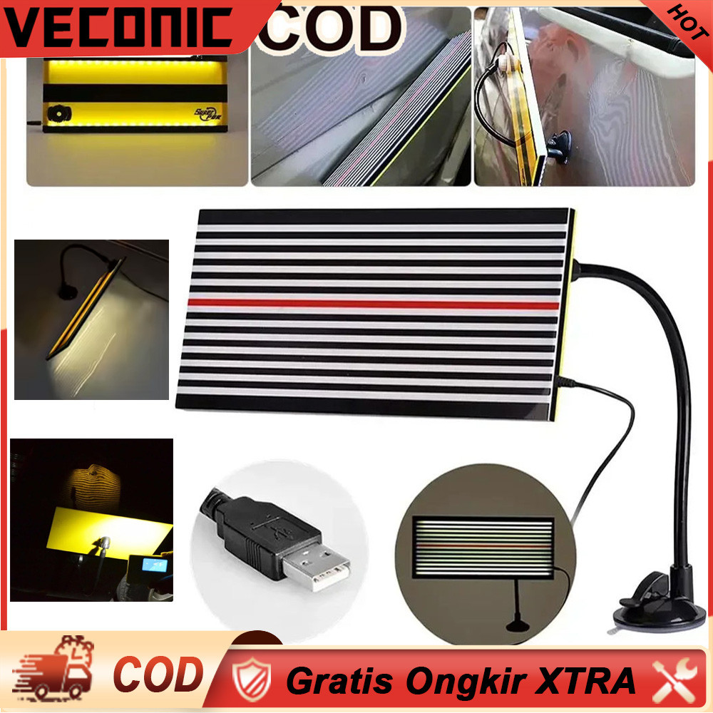 Alat Perbaikan Penyok Mobil PDR LED Lampu Reflektor Panel Deteksi Penyok Bodi Tanpa Cat Alat Bantu P