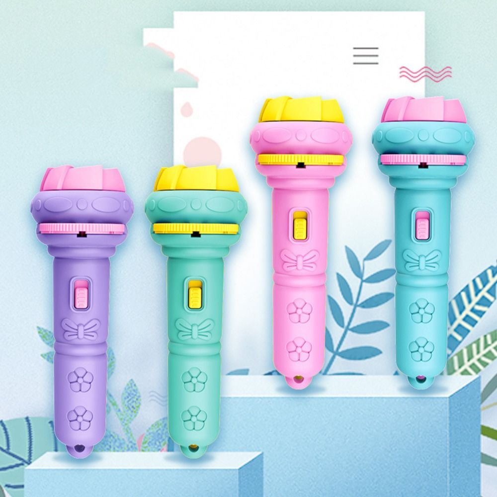 Cute Cartoon Creativity Toy Torch Lamp Flashlight Projector Toy Flashlight Projector Torch Lamp Toy 