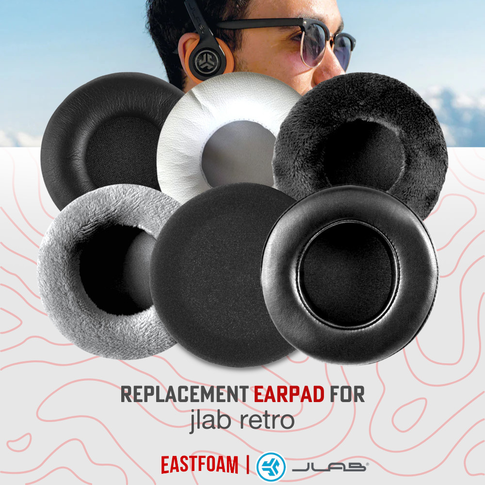 Earpad Foam Jlab Retro Earcup Ear Cushion Busa Bantalan