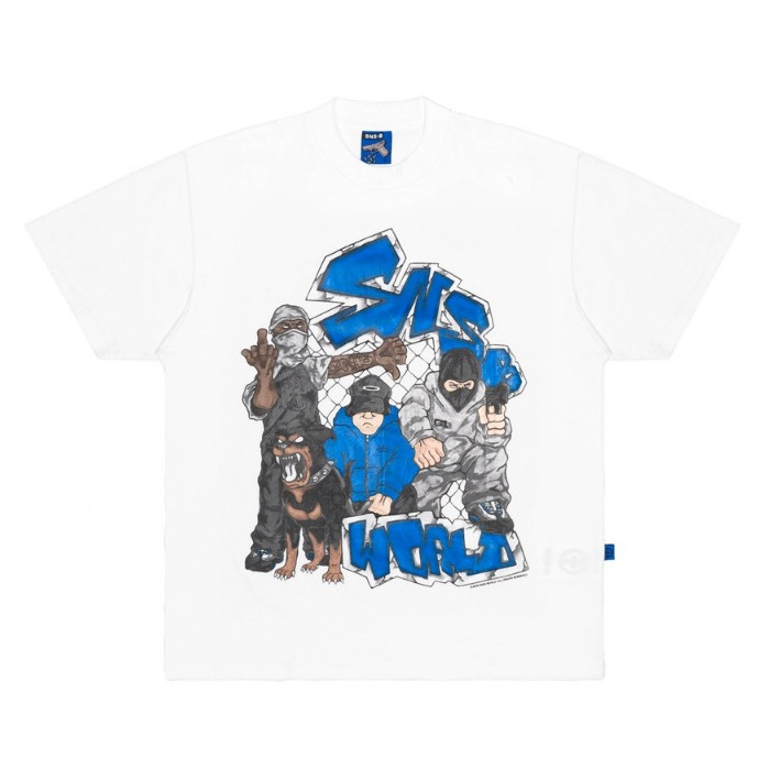SNSB WORLD | CREW WHITE | T-SHIRT | SORRYNOTSORRY.B | SNSB
