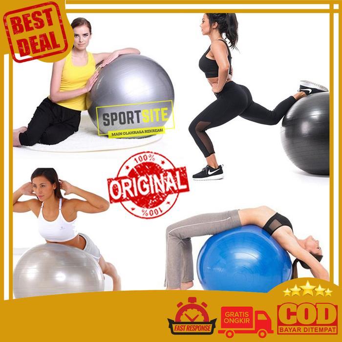 Promo Gym Ball Kettler Original Diameter 75cm GymBall Kettler Olahraga - Silver