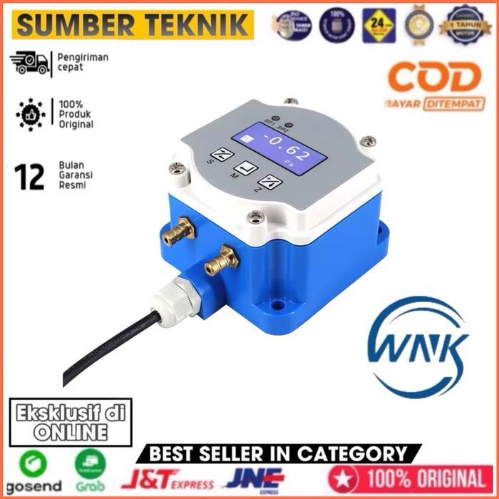 WNK Digital Air Differential Pressure Sensor Low Differential Pressure Transducer HVAC Pressure Diff